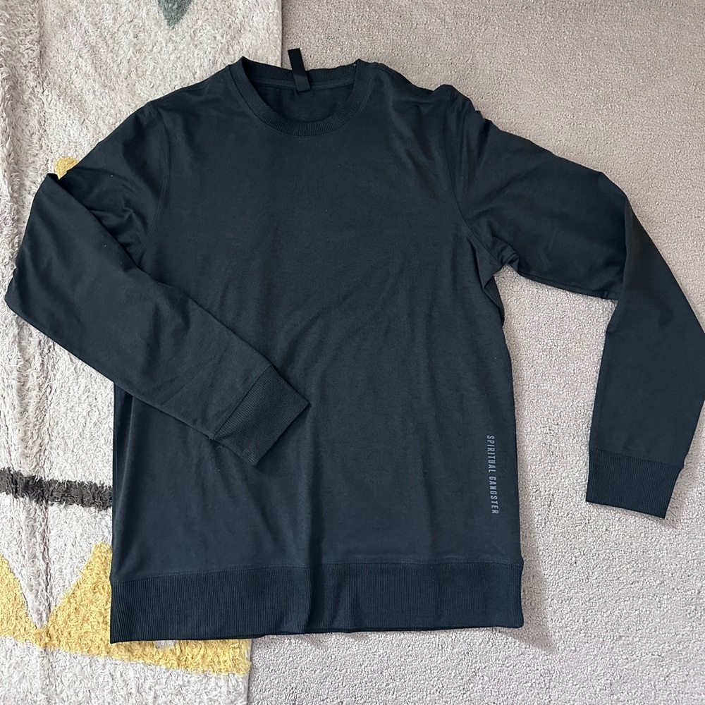 Spiritual Gangster Ultra Performance Sweatshirt - Size S -  Charcoal - Picture 2 of 6